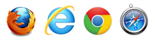 Avec un simple navigateur (Internet Explorer, Chrome, Safari ou Firefox) vous administrez l'ensemble de votre site Internet.